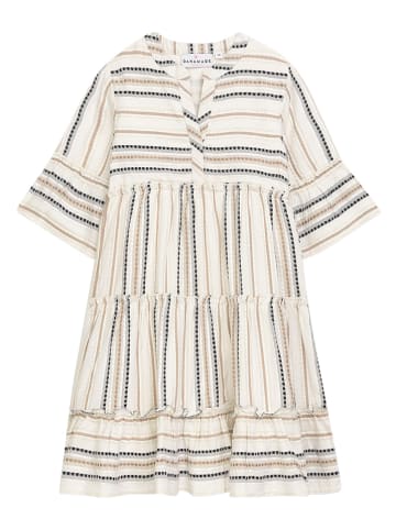 Danamade Kleid "Dkahula" in Creme/ Beige/ Schwarz