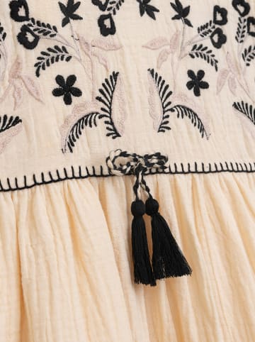 Danamade Kleid "Drabea" in Beige/ Schwarz