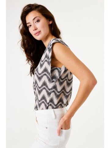 Garcia Blouse crème/zwart