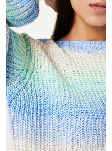 Garcia Pullover in Grün/ Gelb/ Blau