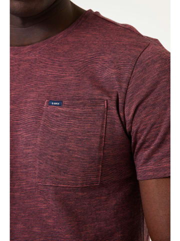 Garcia Shirt donkerrood/antraciet