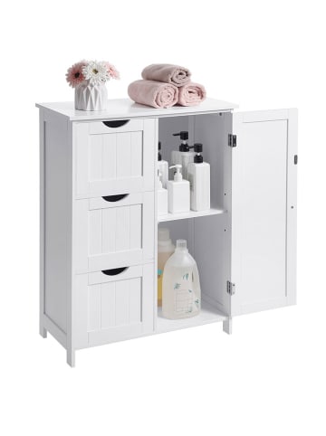 Songmics Standschrank in Weiß - (B)60 x (H)81 x (T)30 cm