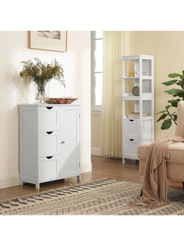 Songmics Szafa stojąca w kolorze białym - 60 x 81 x 30 cm