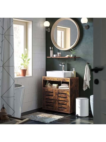 Songmics Wastafelonderkast bruin - (B)60 x (H)63 x (D)30 cm