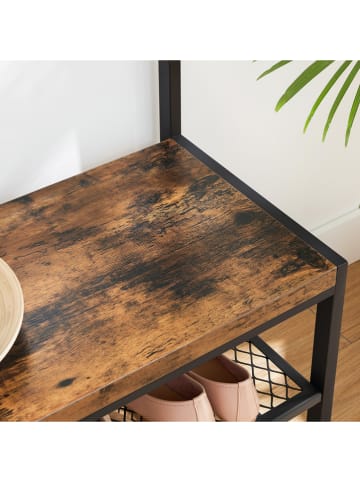 VASAGLE Staande kapstok bruin/zwart - (B)100 x (H)184 x (D)40 cm