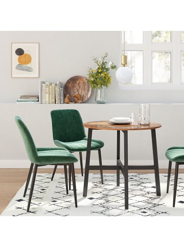 Songmics Eetkamertafel bruin - (H)75 x Ø 80 cm