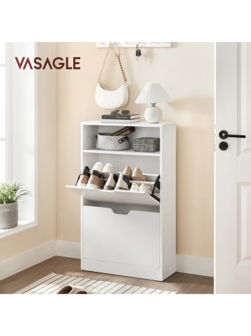 VASAGLE Schoenenrek wit - (B)60 x (H)102 x (D)24 cm