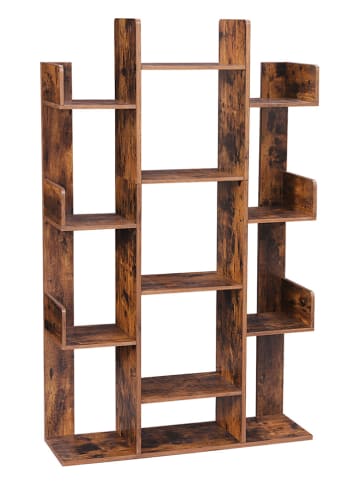 Songmics Bücherregal in Braun - (B)86 x (H)140 x (T)25 cm