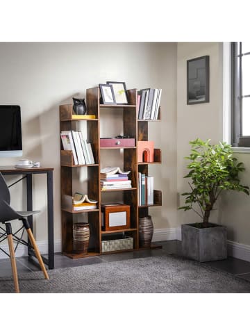 Songmics Bücherregal in Braun - (B)86 x (H)140 x (T)25 cm