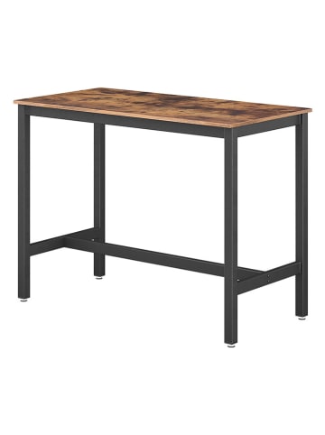 Songmics Stolik barowy w kolorze brązowym - 120 x 90 x 60 cm