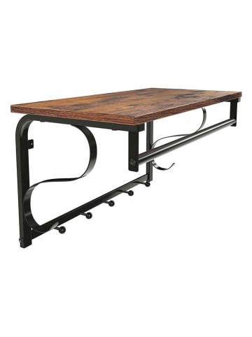 Songmics Garderobe in Schwarz/ Braun - (B)60 x (H)30 x (T)31,7 cm