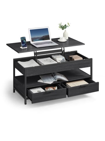 VASAGLE Couchtisch in Schwarz - (B)100 x (H)63 x (T)50 cm