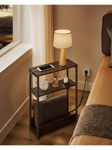 Songmics Bijzettafel zwart - (B)45 x (H)58 x (D)18 cm