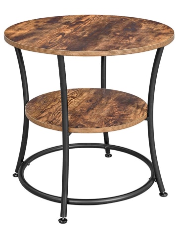 Songmics Bijzettafel bruin/zwart - (H)55 x Ø 55 cm