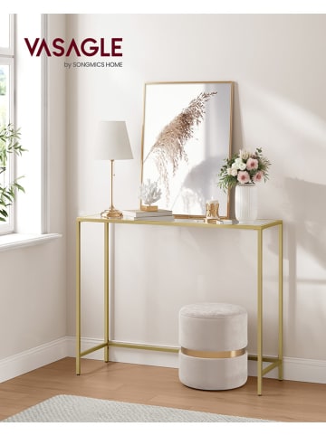 Songmics Sideboard goudkleurig - (B)100 x (H)80 x (D)20 cm