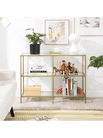 Songmics Konsola w kolorze złotym - 100 x 73 x 30 cm