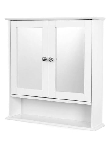 Songmics Badkamerkast wit - (B)56 x (H)58 x (D)13 cm