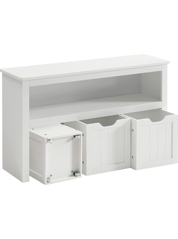 Songmics Standregal in Weiß/ Bunt - (B)102 x (H)60 x (T)30 cm