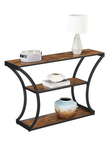 Songmics Konsolentisch in Schwarz/ Braun - (B)120 x (H)80 x (T)30 cm