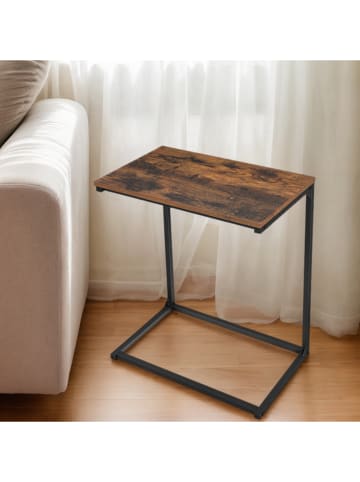 VASAGLE Beistelltisch in Braun/ Schwarz - (B)55 x (H)66 x (T)35 cm