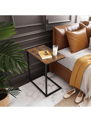 VASAGLE Beistelltisch in Braun/ Schwarz - (B)55 x (H)66 x (T)35 cm