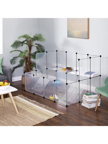 Songmics Tierkäfig in Transparent/ Schwarz