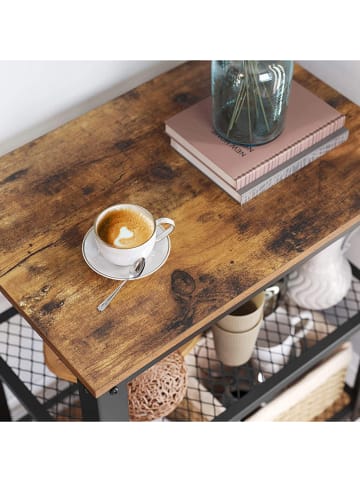 Songmics Küchenwagen in Braun/ Schwarz - (B)60 x (H)77,5 x (T)40 cm