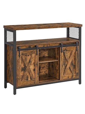 Songmics Kommode in Braun - (B)100 x (H)80 x (T)33 cm