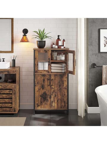 Songmics Ladekast bruin/zwart - (B)60 x (H)108 x (D)30 cm