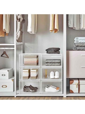 Songmics Pudełka (6 szt.) na buty - 36 x 22 x 28 cm