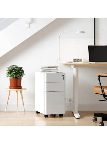 Songmics Aktenschrank in Weiß - (B)30 x (H)59,2 x (T)46 cm