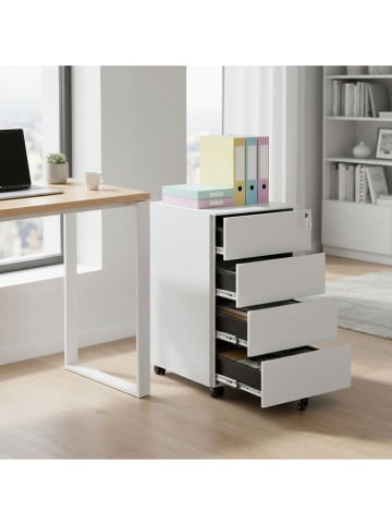 Songmics Aktenschrank in Weiß - (B)39 x (H)69,3 x (T)45 cm
