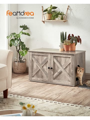 Songmics Katzenklo in Grau - (B)50 x (H)50 x (T)53 cm