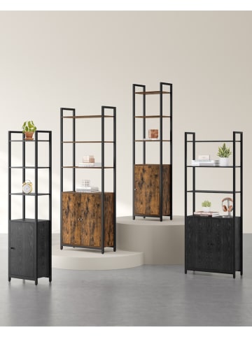 Songmics Kleiderschrank in Schwarz - (B)140 x (H)174 x (T)43 cm