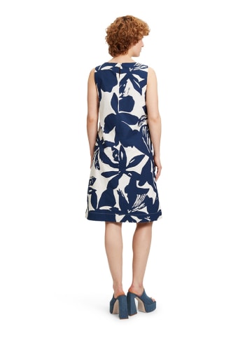 CARTOON Jurk wit/donkerblauw