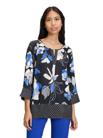 Betty Barclay Blouse zwart/blauw/grijs