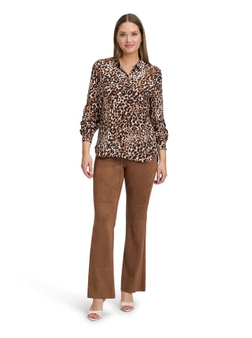 Betty Barclay Bluse in Camel/ Schwarz