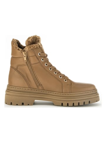 Gabor Skórzane botki w kolorze jasnobrązowym