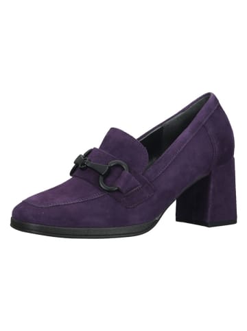 Gabor Skórzane czółenka w kolorze fioletowym