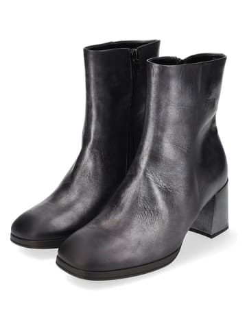 Gabor Leren enkellaarzen antraciet