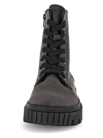 Gabor Leder-Boots in Grau