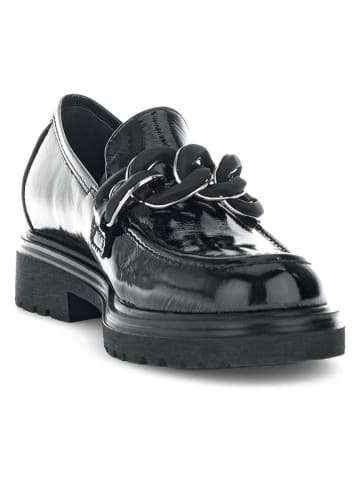 Gabor Skórzane mokasyny w kolorze czarnym