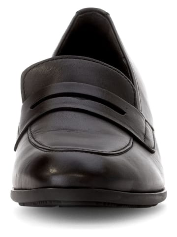 Gabor Leder-Mokassins in Schwarz