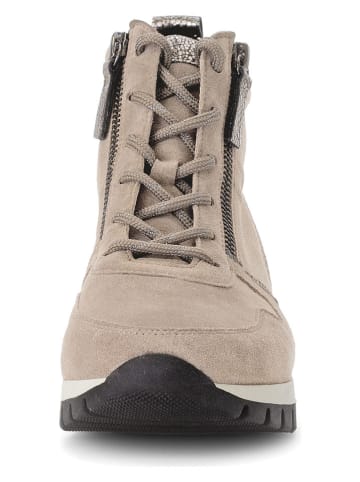 Gabor Skórzane sneakersy w kolorze beżowym