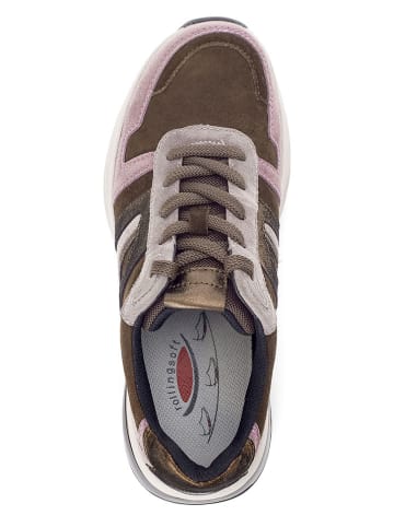 Gabor Sneakers in Rosa/ Braun