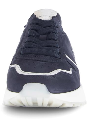 Gabor Leder-Sneakers in Dunkelblau/ Weiß