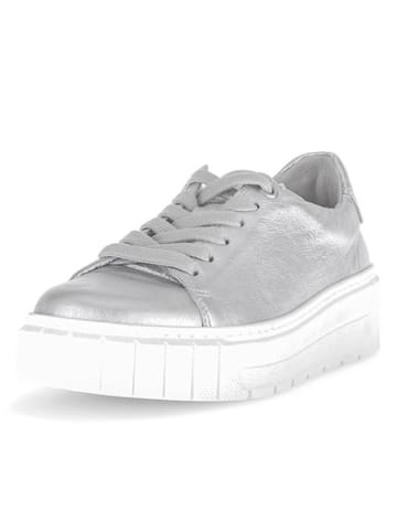 Gabor Leren sneakers zilverkleurig
