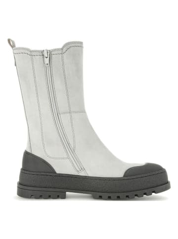 Gabor Skórzane sztyblety w kolorze jasnoszaro-czarnym