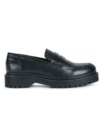 Geox Leren mocassins zwart