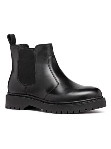 Geox Leder-Chelsea-Boots "Bleyze" in Schwarz